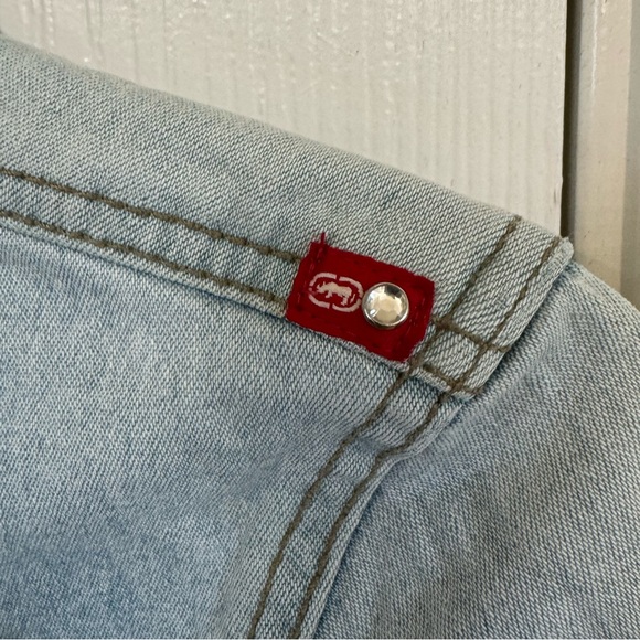 Vintage Marc Ecko Red Retro Women’s S 90s Jean Jacket - Picture 3 of 5